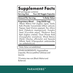 Michael's Paraherbs label-front shows kosher, vegetarian formula for gut-friendly daily wellness
