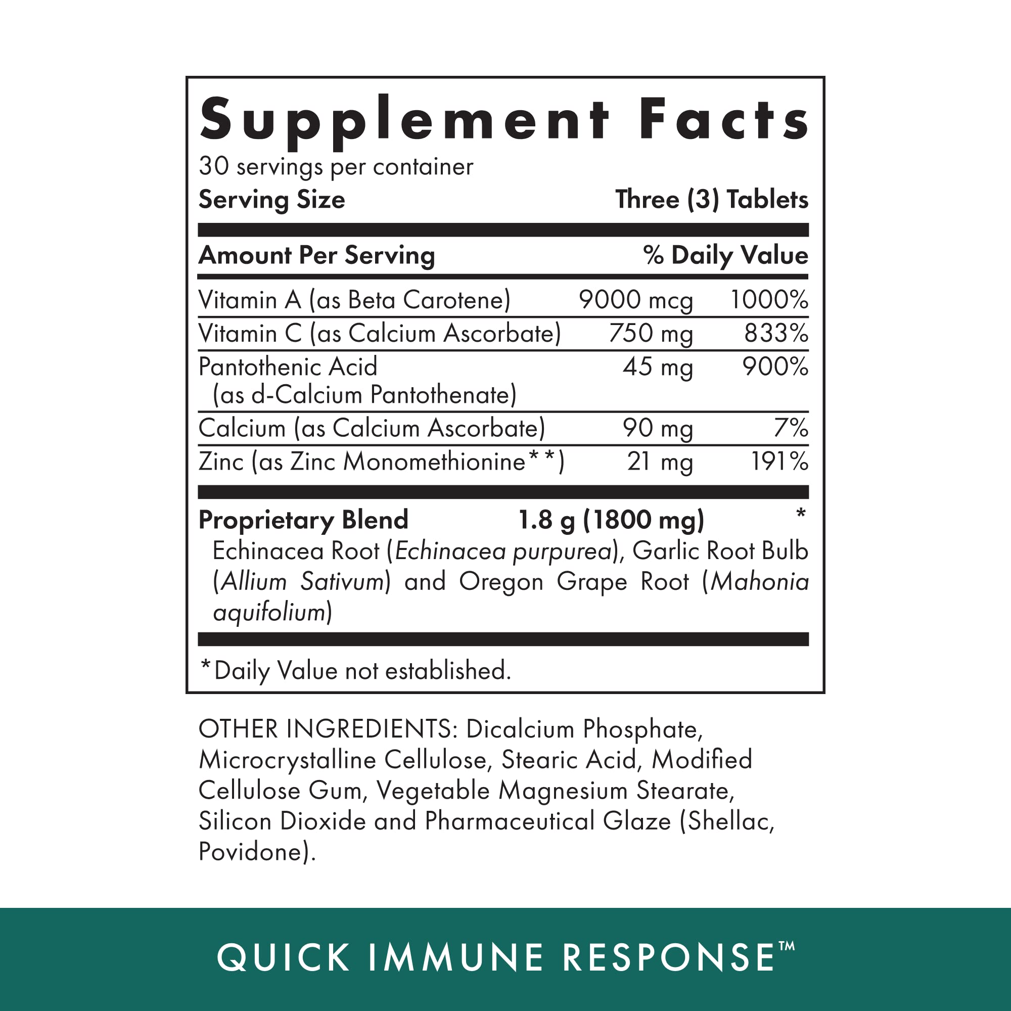 MICHAEL'S Quick Immune Response bottle pour illustrating easy daily dosing for immune resilience
