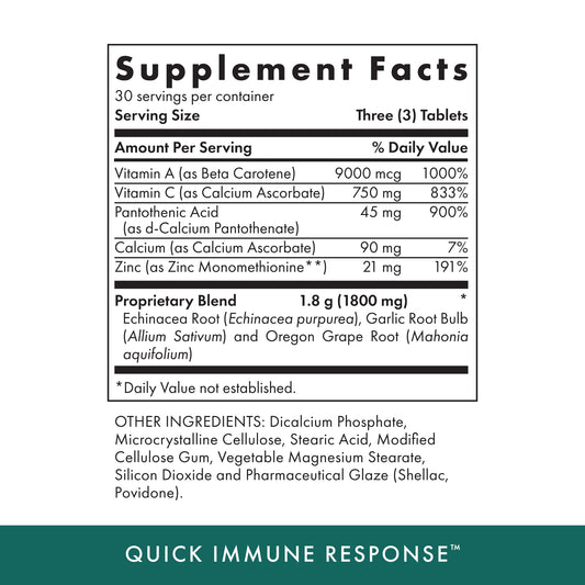 MICHAEL'S Quick Immune Response bottle pour illustrating easy daily dosing for immune resilience