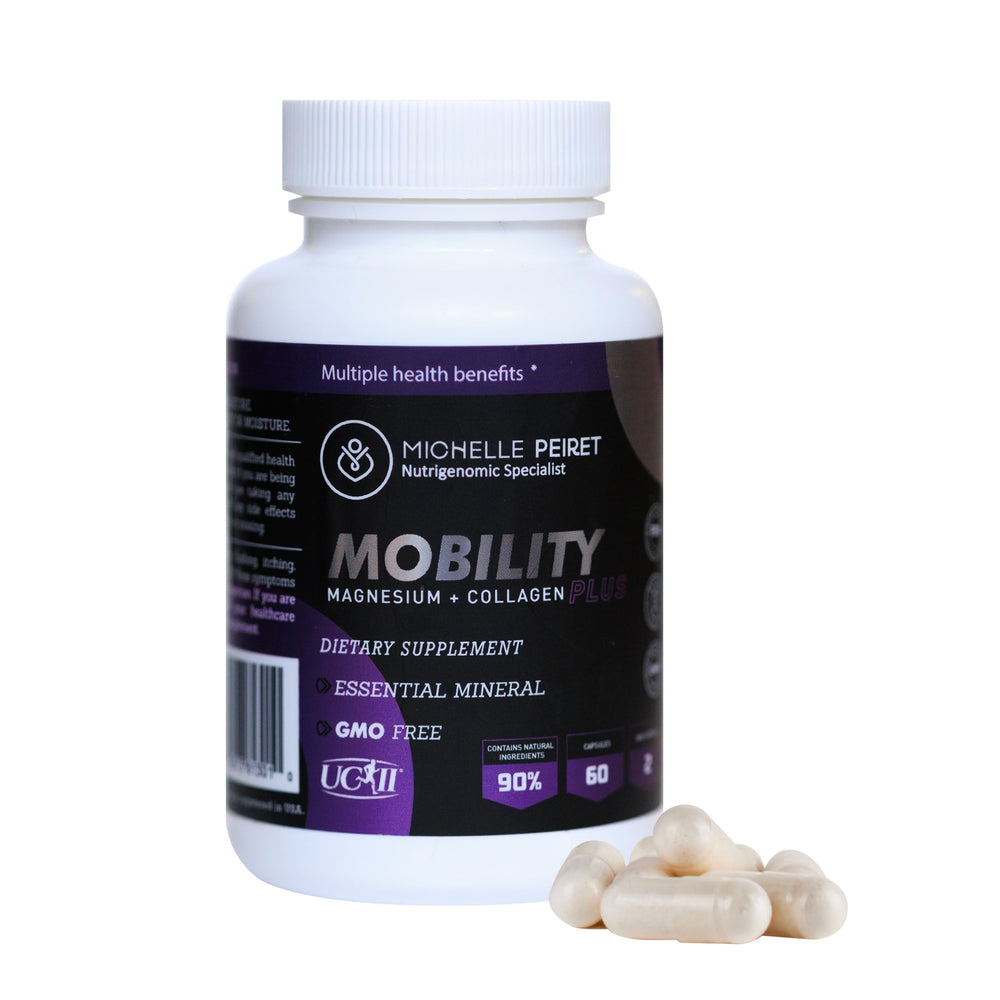Michelle Peiret Mobility capsules close-up highlighting daily support
