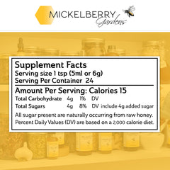Mickelberry Gardens Pollen Honey Tonic packaging box ready to ship.