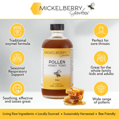 Mickelberry Gardens Pollen Honey Tonic tea-mix ready for infusion.