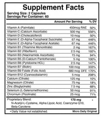 Micro Daily supplement capsules in bottle for easy daily nourishment
