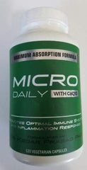 Micro Daily supplement label shows a balanced micronutrient formula