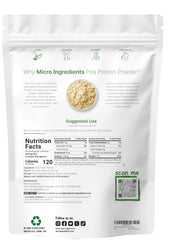 Micro Ingredients 5lb pea protein pouch—unflavored and versatile for baking and smoothies