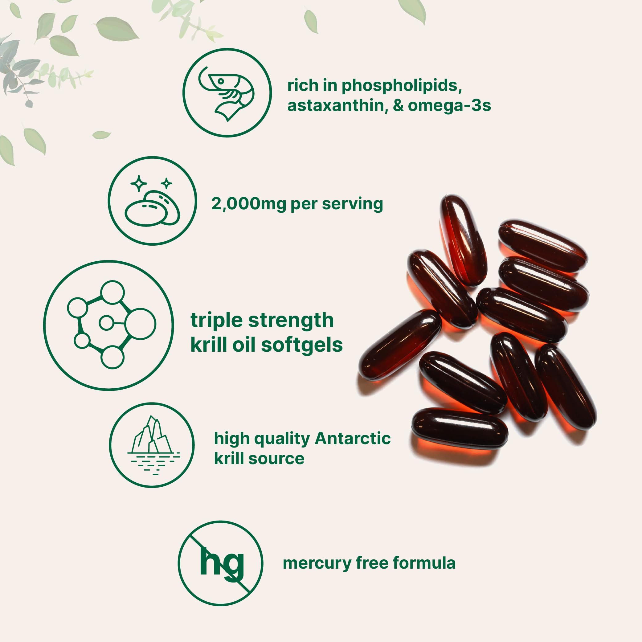Astaxanthin-rich krill oil from Micro Ingredients offering natural antioxidant support