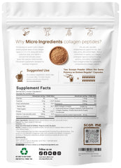 Chocolate collagen powder with scoop ready for daily hair and skin nourishment.