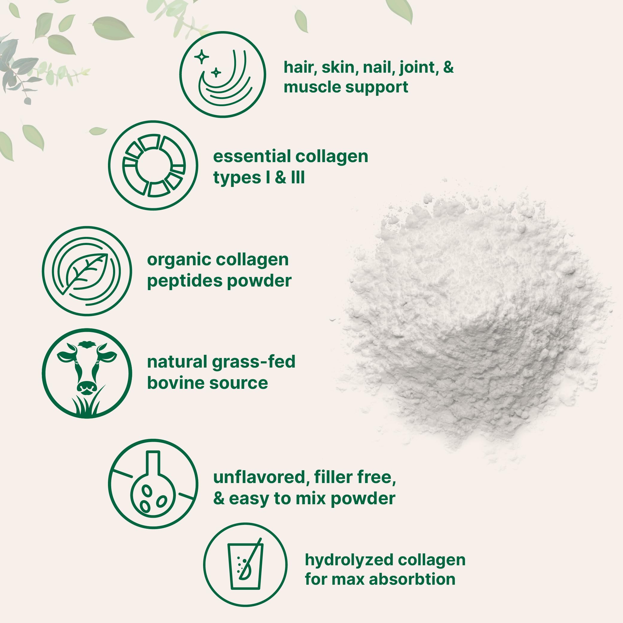 Micro Ingredients collagen peptides powder dissolving in tea for a warm, palatable drink.