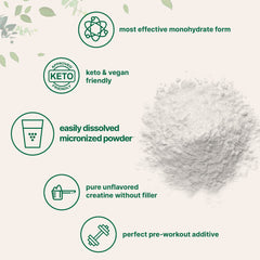 Creatine dissolves easily in a beverage with Micro Ingredients powder.