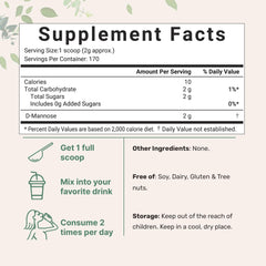 Micro Ingredients D Mannose Powder scoop shows quick dose for mixing.