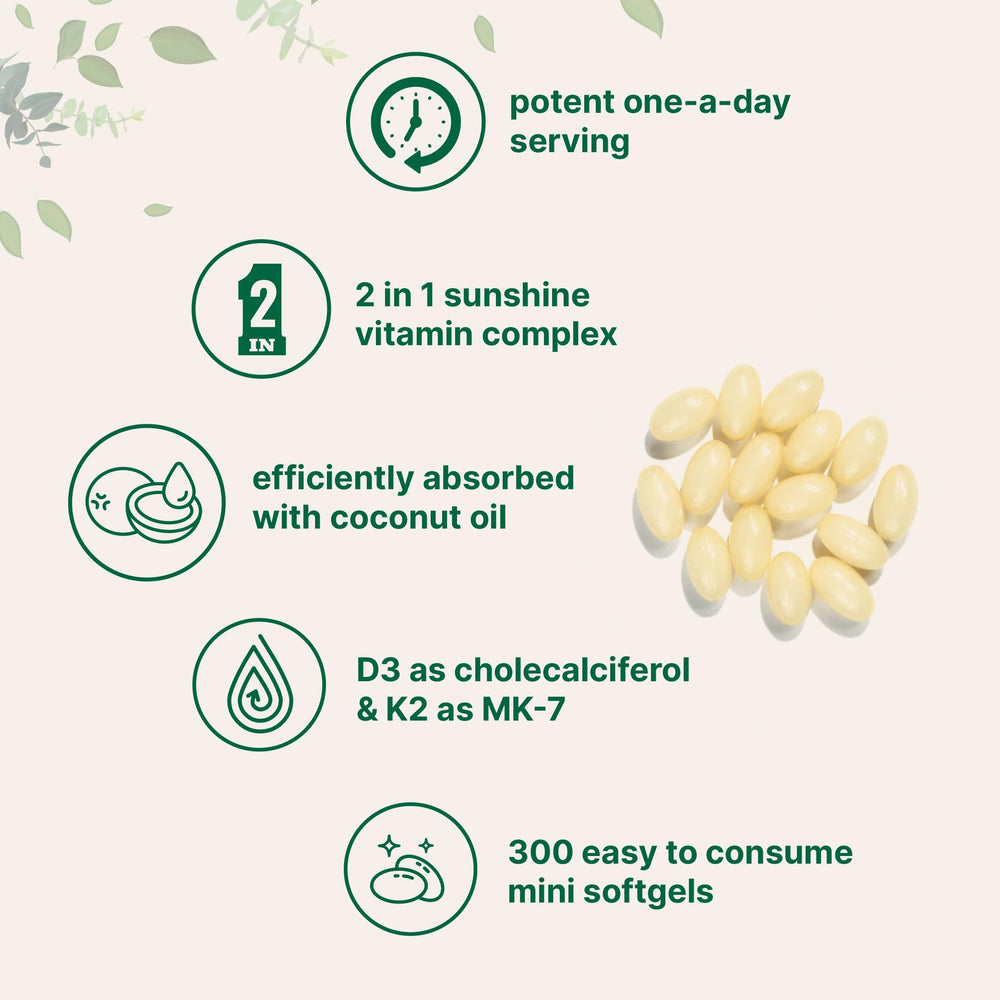 Micro Ingredients D3 K2 formula label highlights 5 000 IU per dose