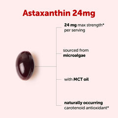 Astaxanthin from Haematococcus Pluvialis visual, natural pigment source for antioxidant support.