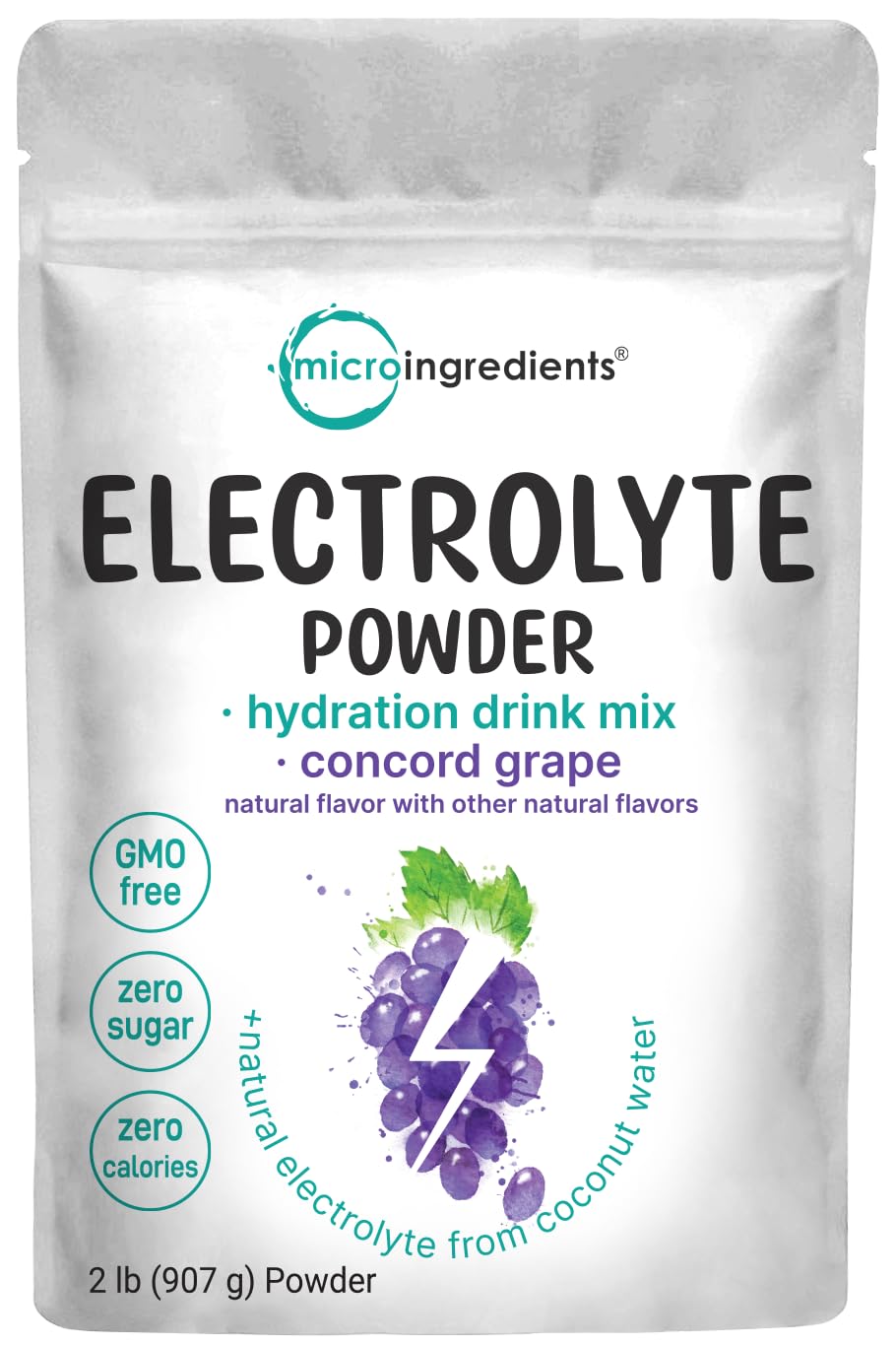 Micro Ingredients Hydration Electrolyte bottle with concord grape flavor for refreshing hydration