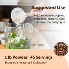 Micro Ingredients MCT powder scoop ensures precise serving every time.
