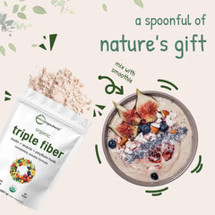 Micro Ingredients Organic Triple Fiber Powder 2lb packaging for pantry storage