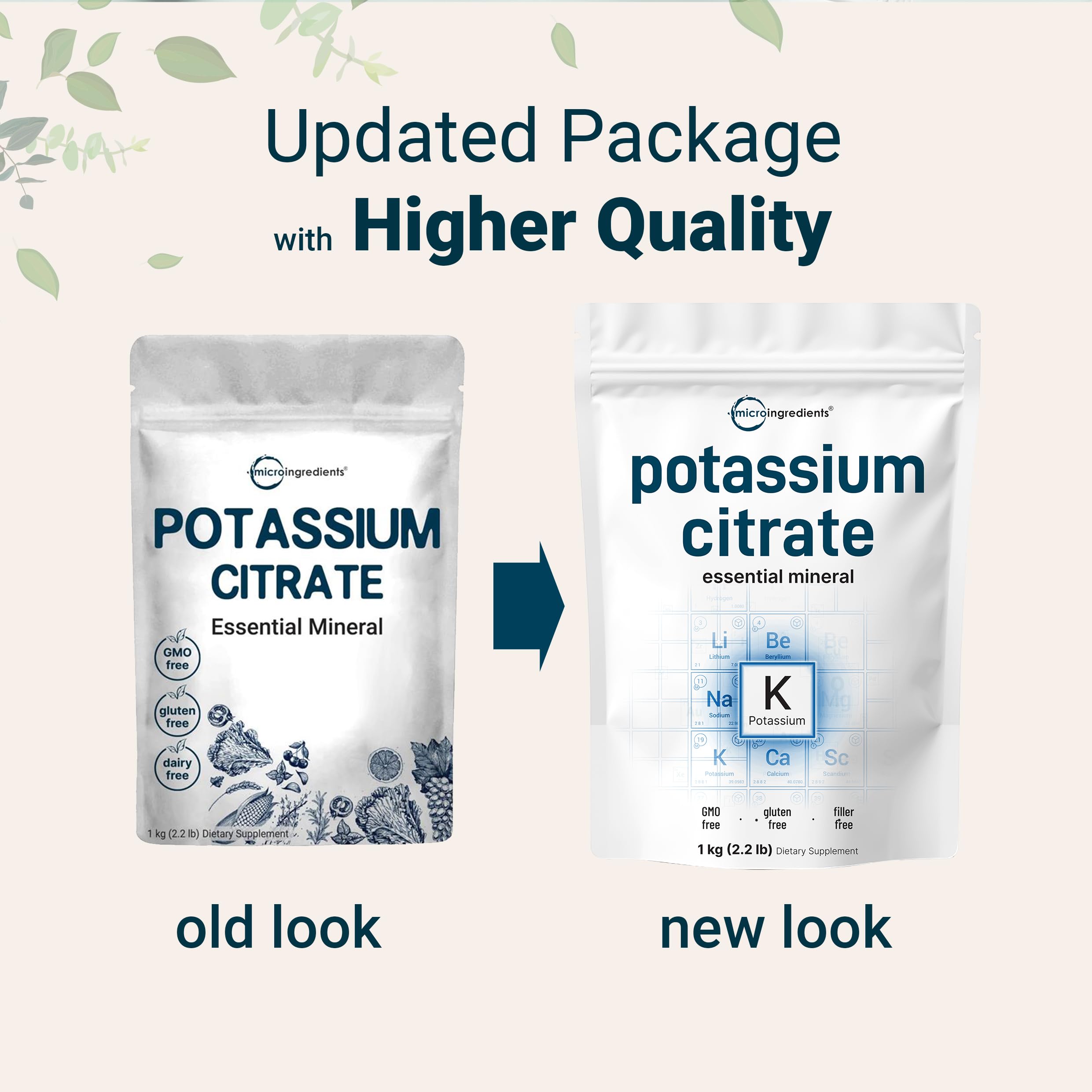 Micro Ingredients potassium citrate powder texture closeup shows fine dissolving particles