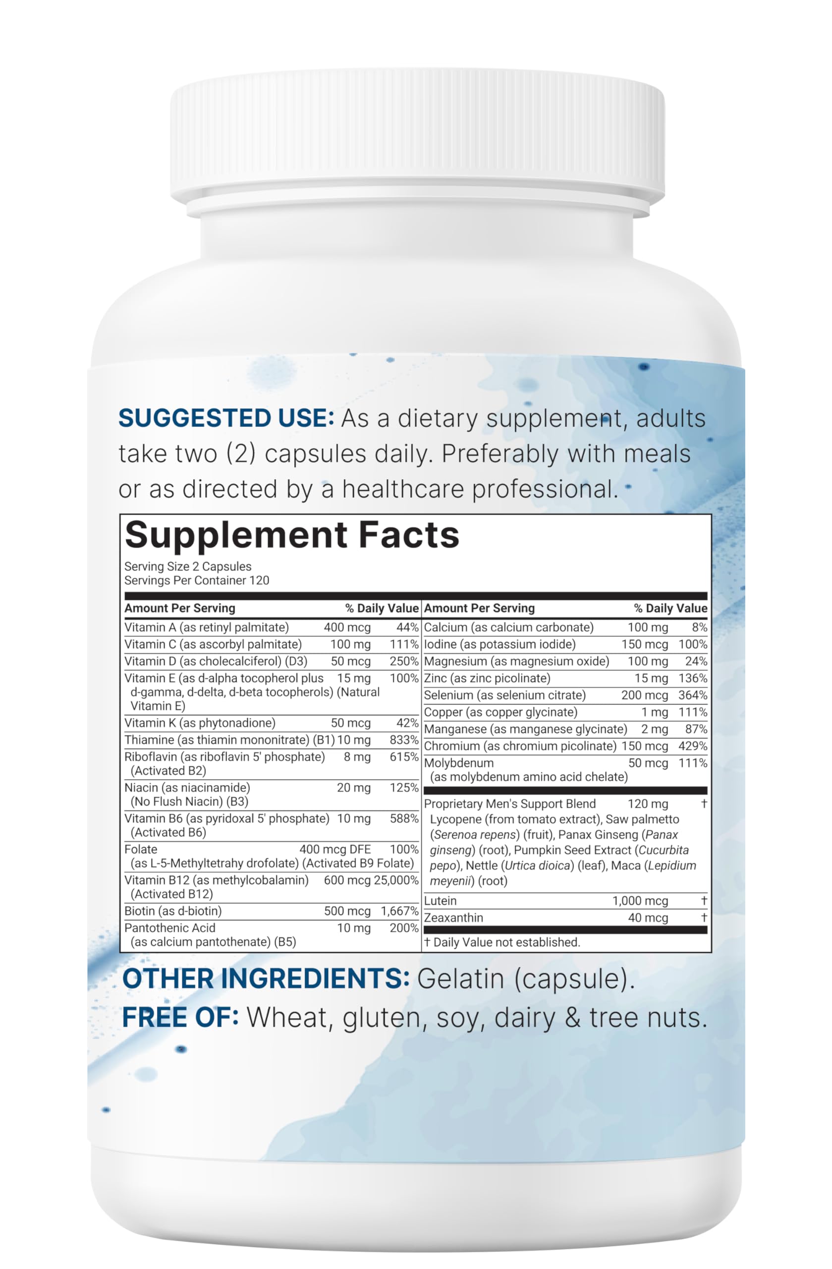 Micro Ingredients Pure Methylated Men capsule closeup shows high-absorption forms