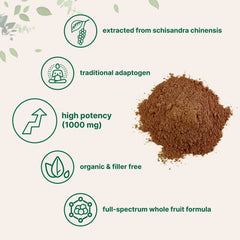 Micro Ingredients Schisandra powder pour close-up reveals fine texture for shakes