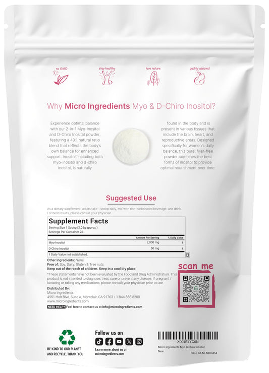 Micro Ingredients serving spoon with powder highlights easy daily dosing.