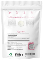 Micro Ingredients serving spoon with powder highlights easy daily dosing.