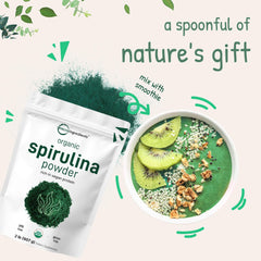 Micro Ingredients spirulina powder third-party tested for purity and safety.