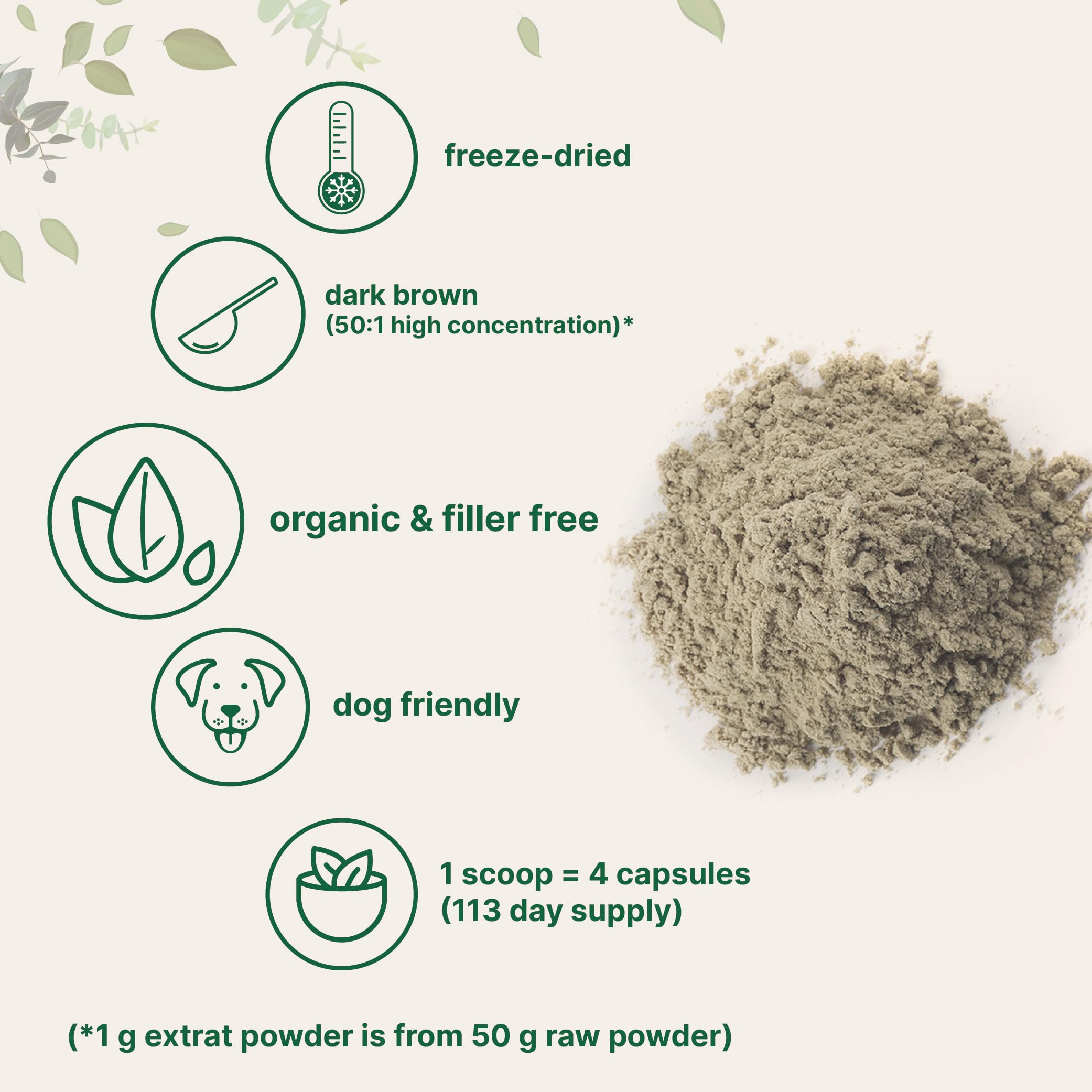 Micro Ingredients turkey tail powder added to smoothie