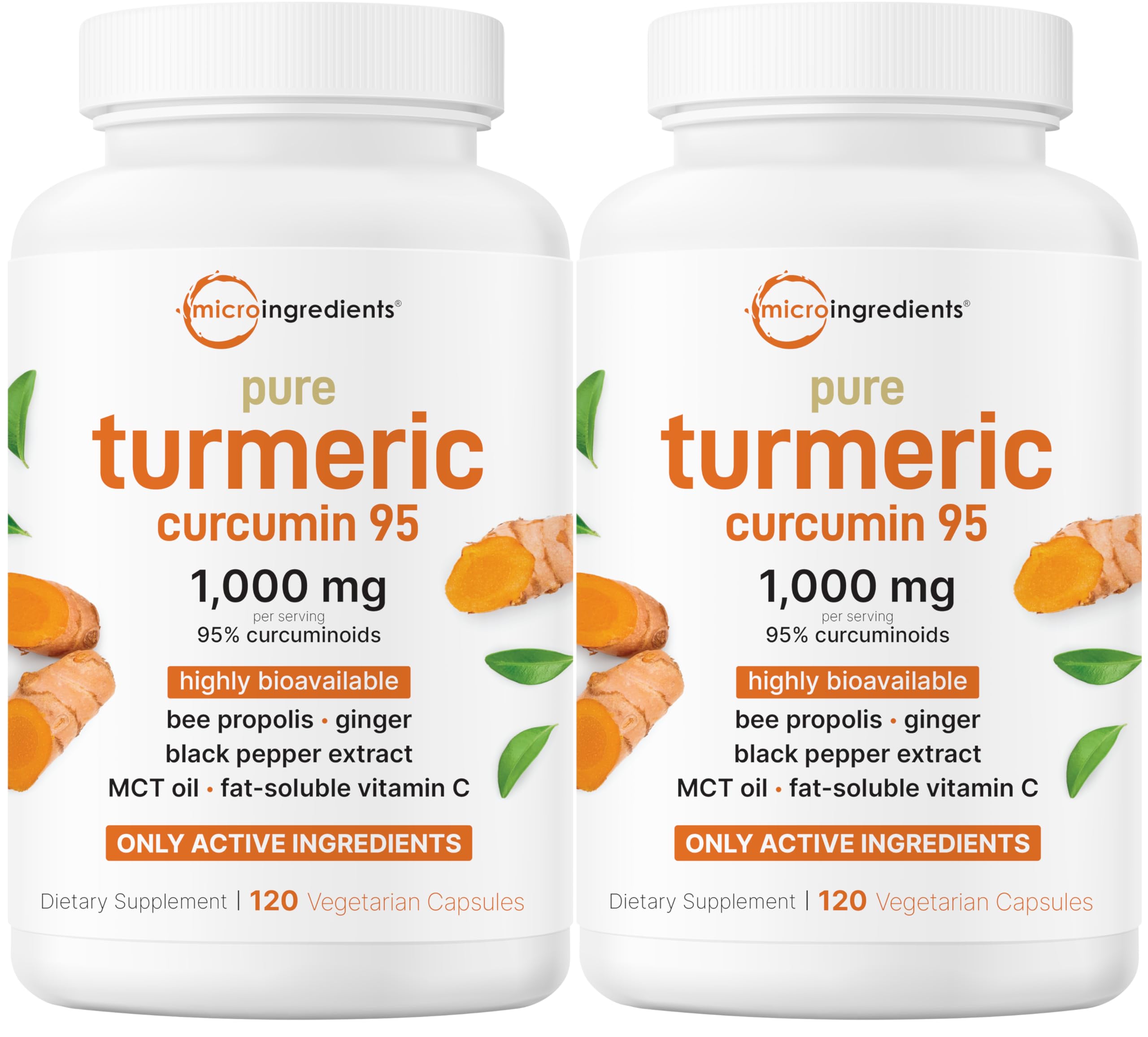 Micro Ingredients Turmeric Curcumin 1000mg bottle shows high potency for daily joint support