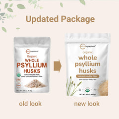 Micro Ingredients Unflavored Psyllium Husks powder blends easily into drinks