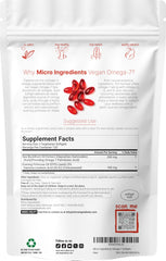 Micro Ingredients vegan omega-7 sea buckthorn oil softgels pack for convenient daily use