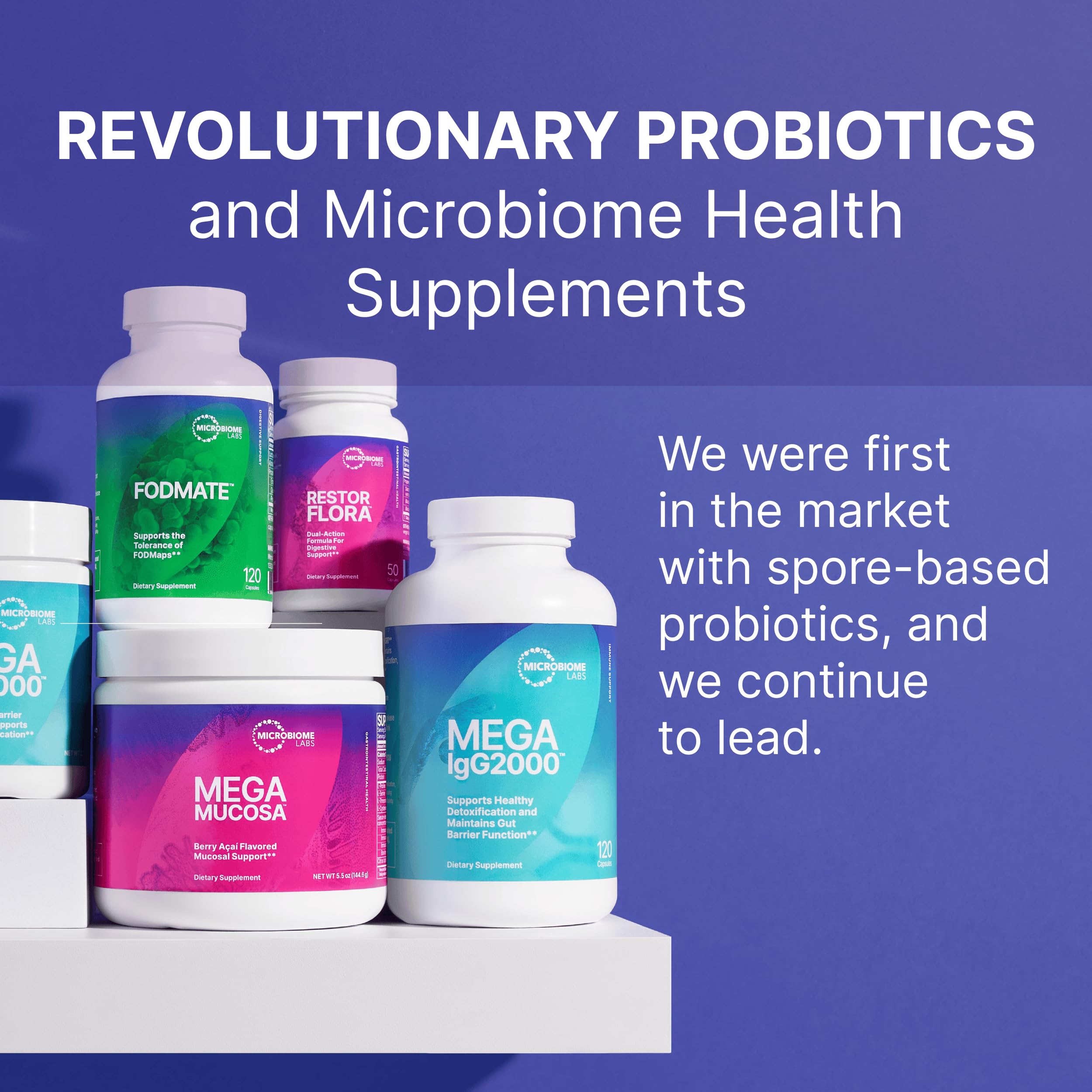 Non-GMO kiwi-derived oligosaccharides are listed among MegaPre's key ingredients.