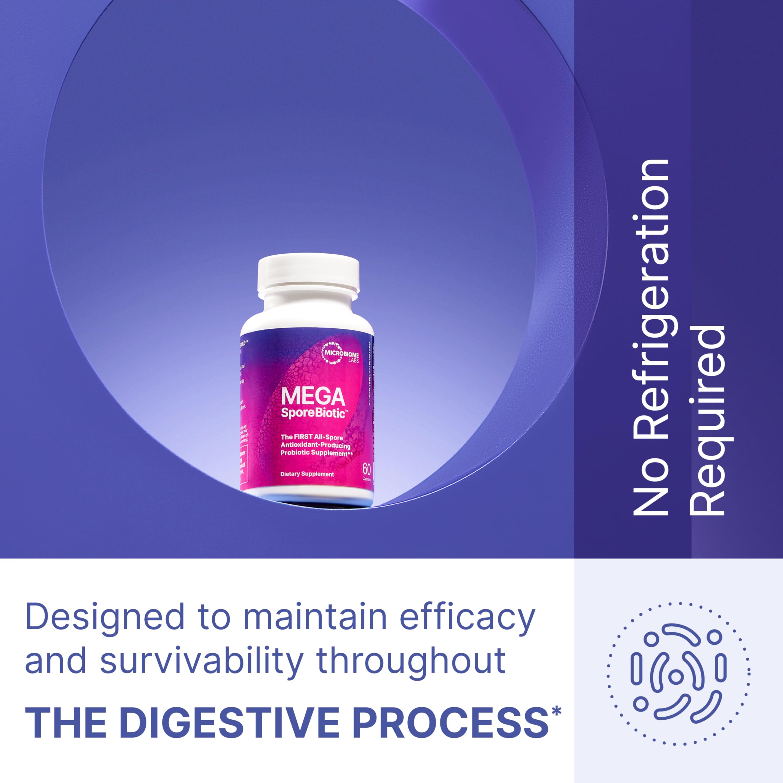 Travel case for MegaSporeBiotic offering on-the-go digestion support.