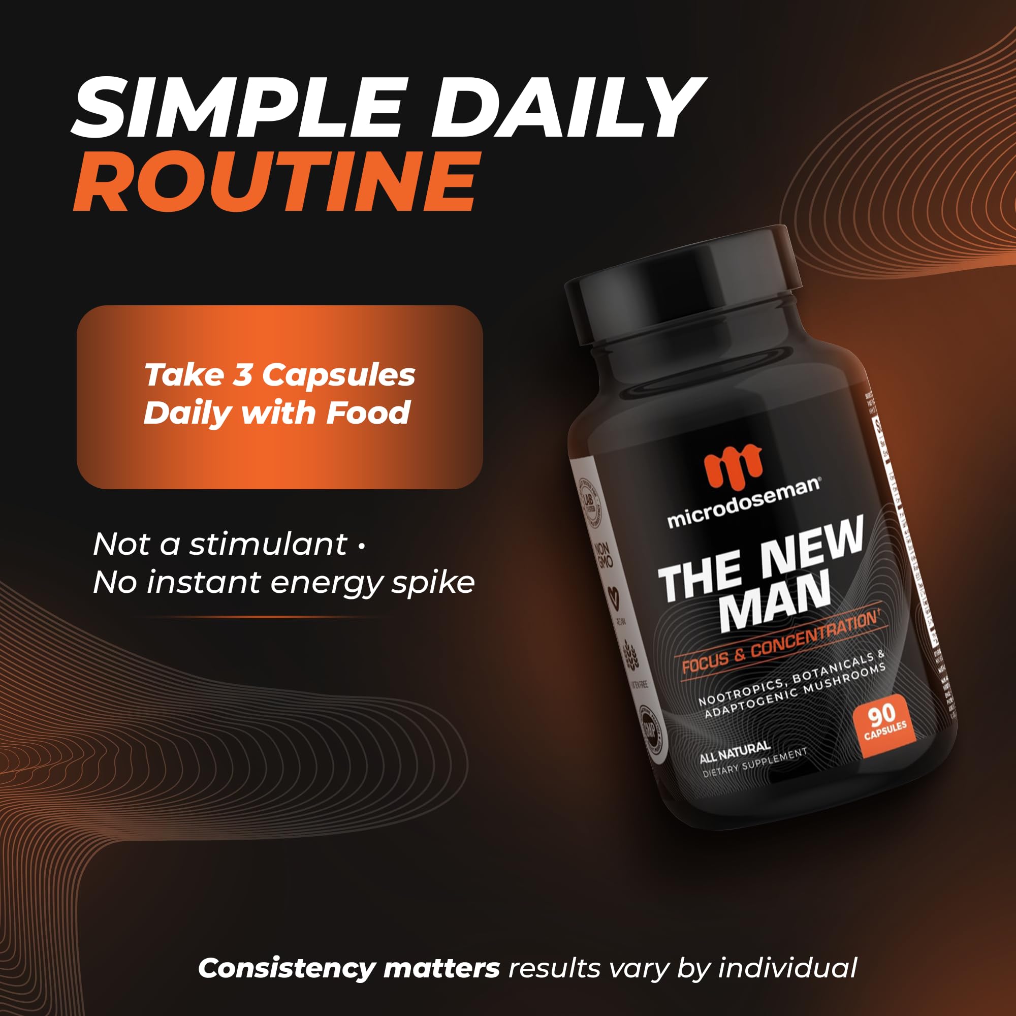microdoseman gaba-l-theanine closeup notes mood regulation and calm focus