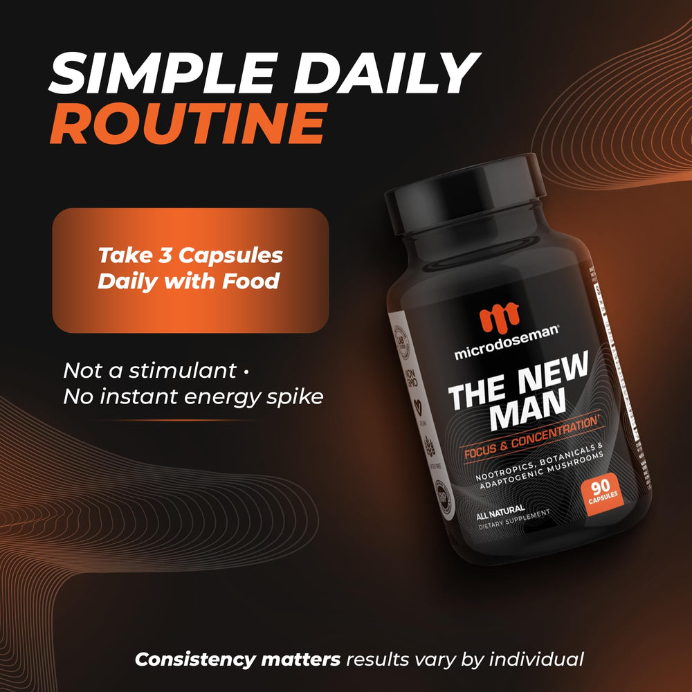 microdoseman gaba-l-theanine closeup notes mood regulation and calm focus