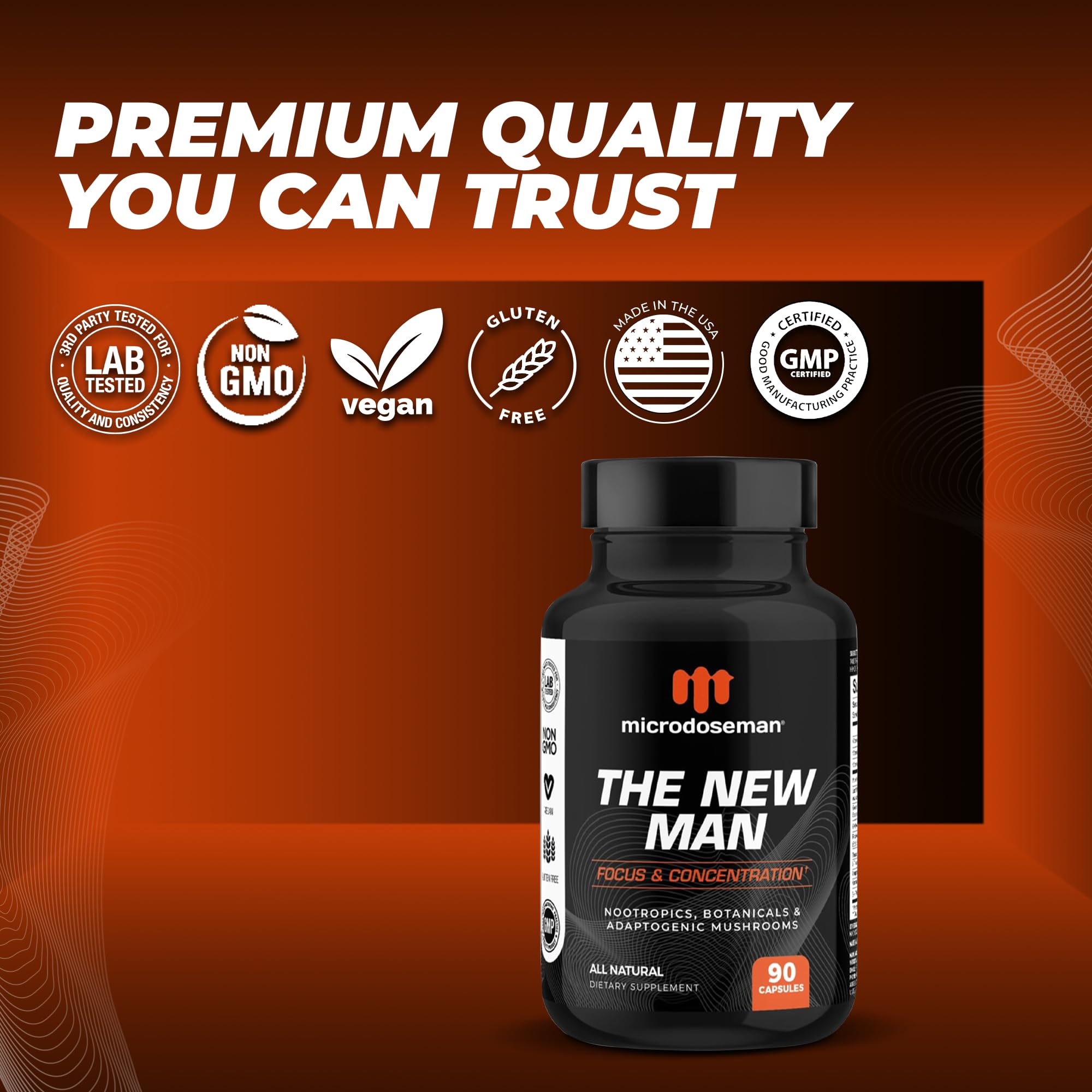 microdoseman sustained-energy closeup conveys steady daytime energy without jitters