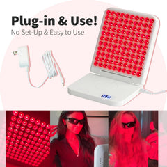 MicroENE 660nm red-only mode highlight for facial skincare routines.