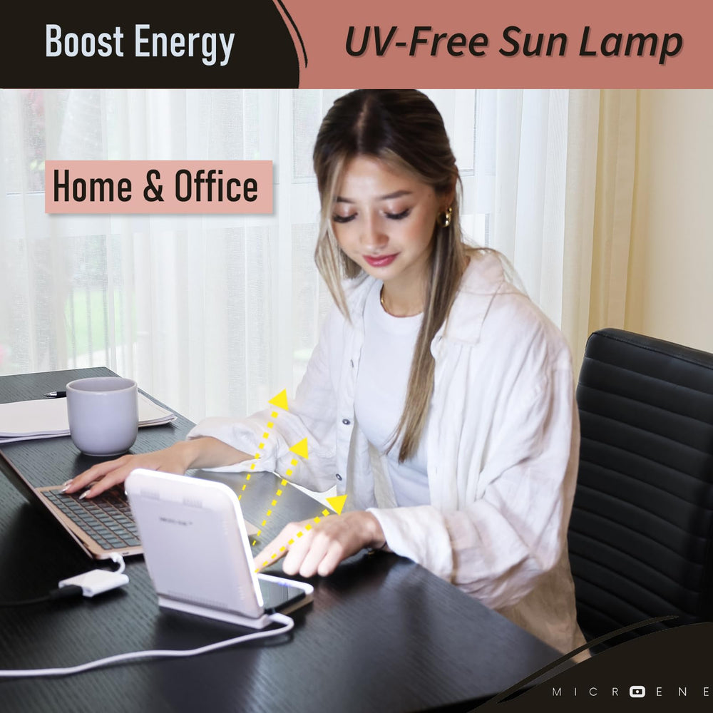MICROENE travel-friendly lamp for home, office, or on-the-go use