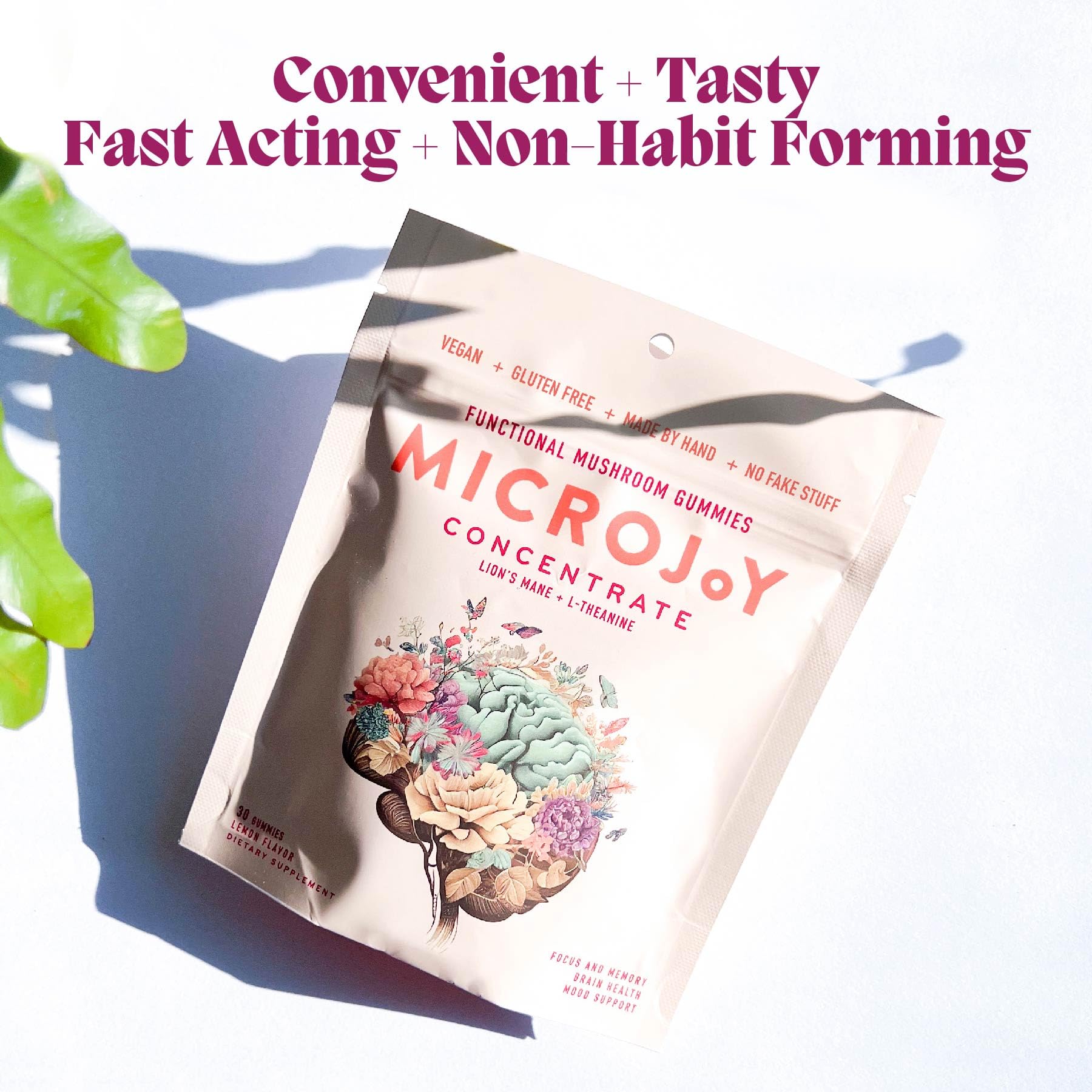 Microjoy Concentrate Gummies vegan gluten-free formulation supports plant-based diets