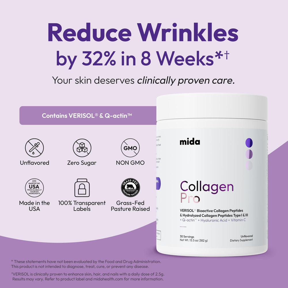 Biotin helps hair and nails with VERISOL collagen