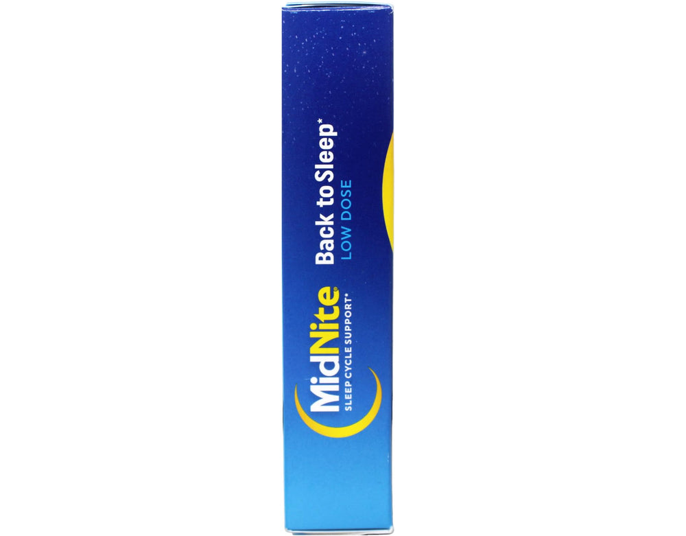 MidNite Sleep Cycle Support label details, easy-to-read ingredient list.