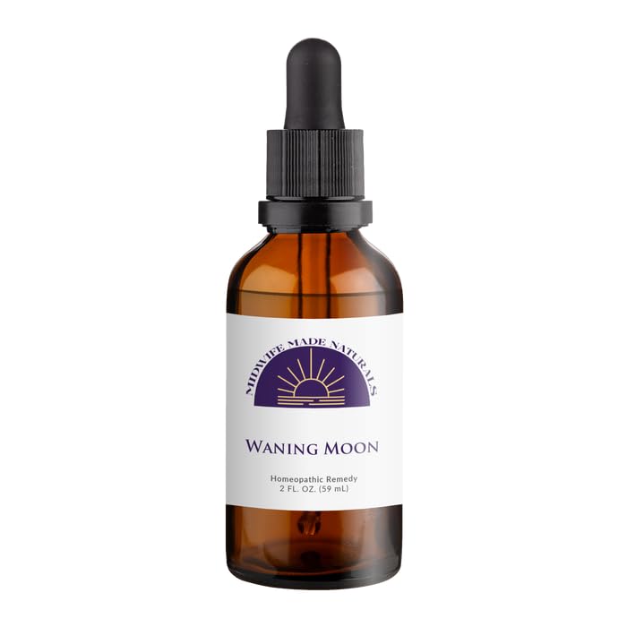 Midwife Made Naturals Waning Moon bottle pour — easy under-tongue drops for menopause support.