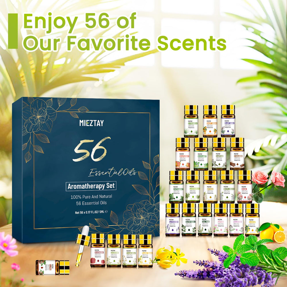 Mieztay diffuser scene with essential oils releasing fragrance