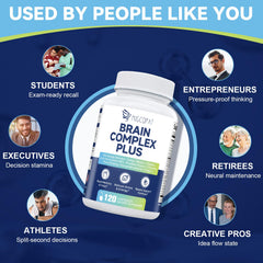 Migcopat B6 and B12 vitamins glow on label for brain energy support