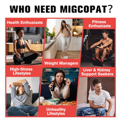 Migcopat liver and kidney ingredients array suggests a holistic wellness blend.