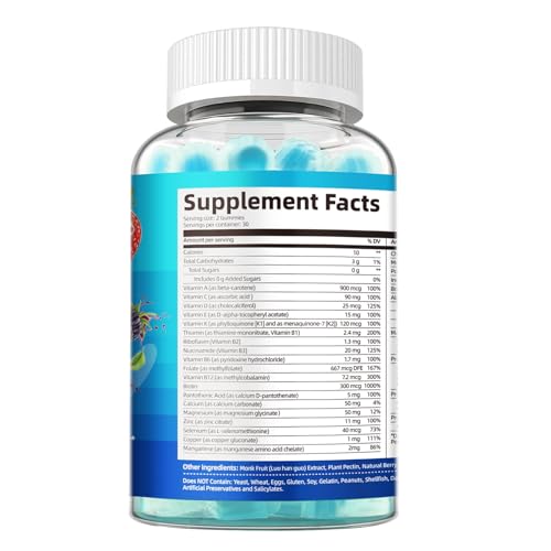 Migcopat Men's Multivitamin bottle back with supplement facts for informed use