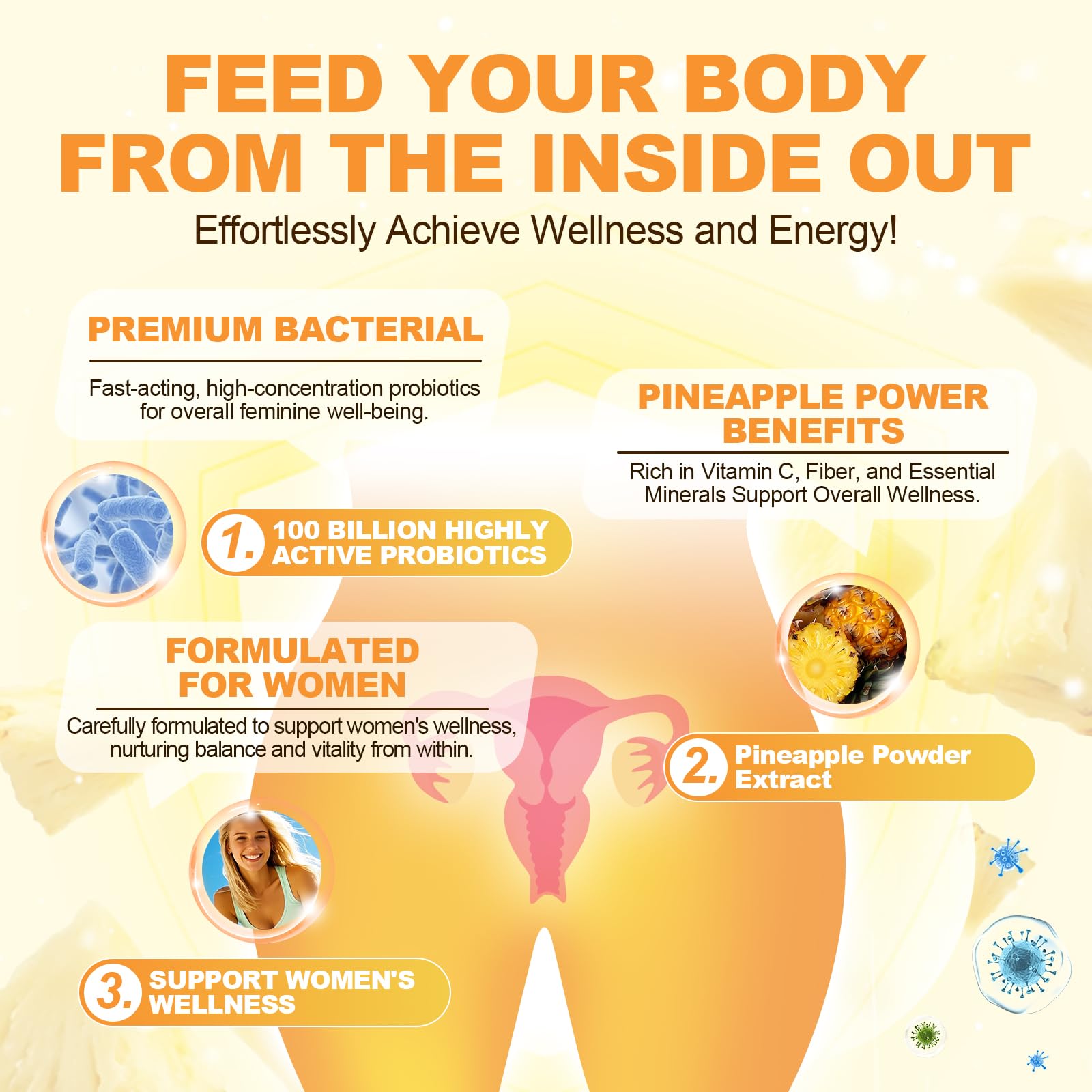 Pineapple-flavored gummy close-up highlighting tasty vegan wellness option