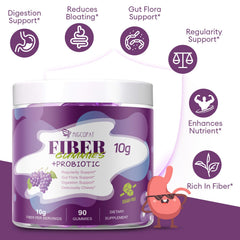 Migcopat probiotic gummies jar illustrates 30B CFU probiotic blend.