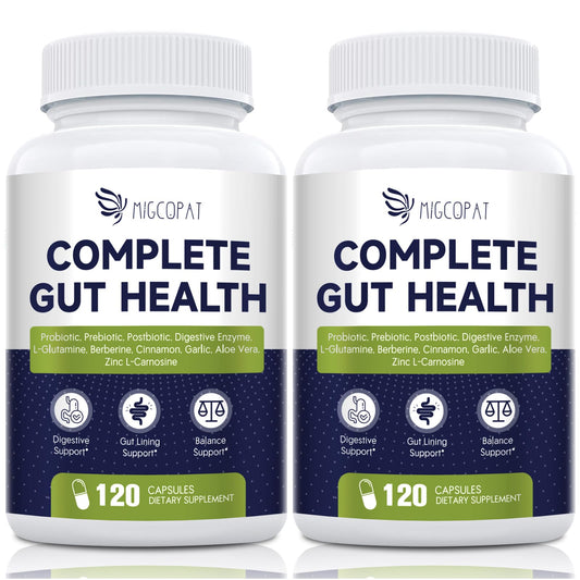 Migcopat Probiotics 80B CFU capsules for daily digestive comfort.