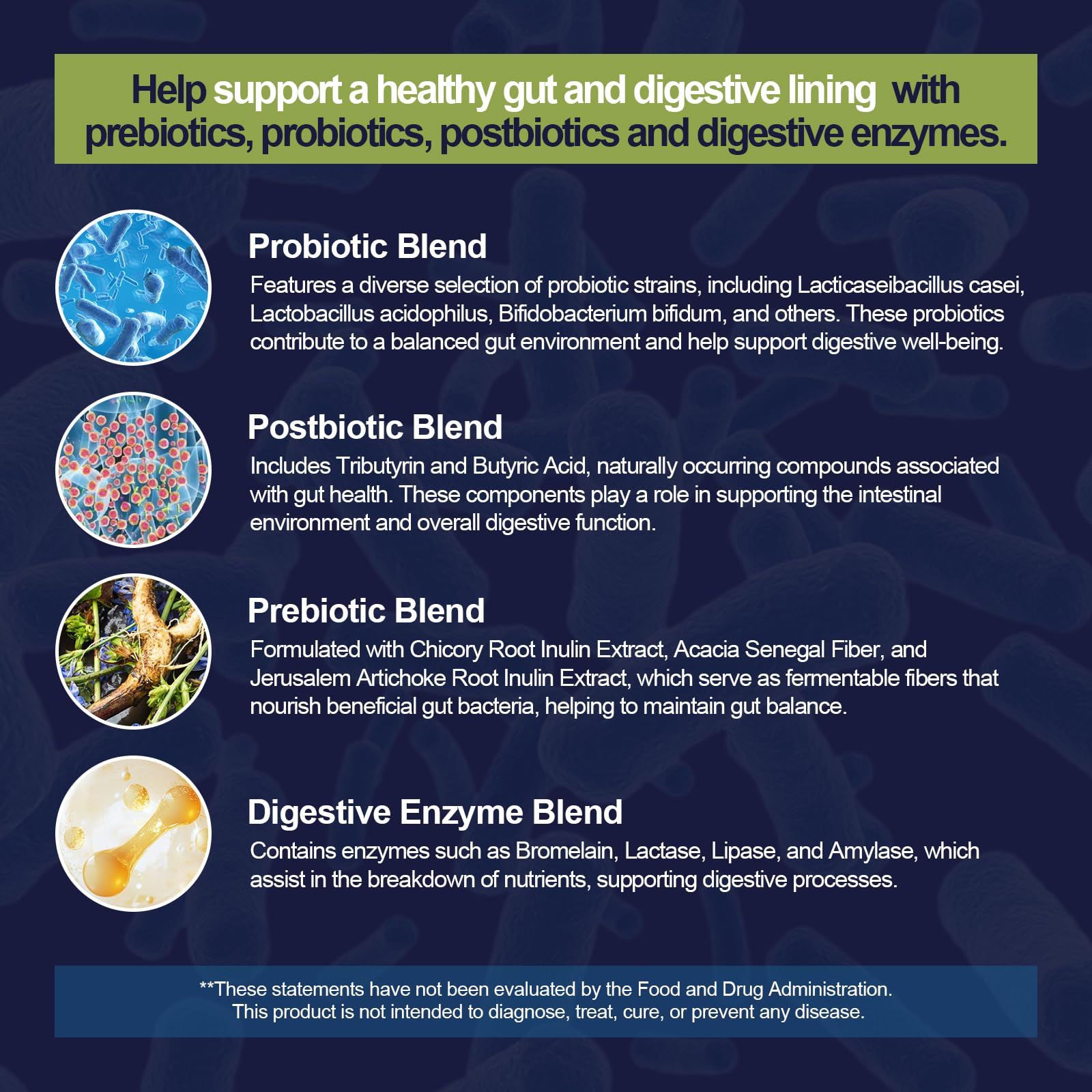 Migcopat Probiotics Berberine and Cinnamon for balanced digestion.