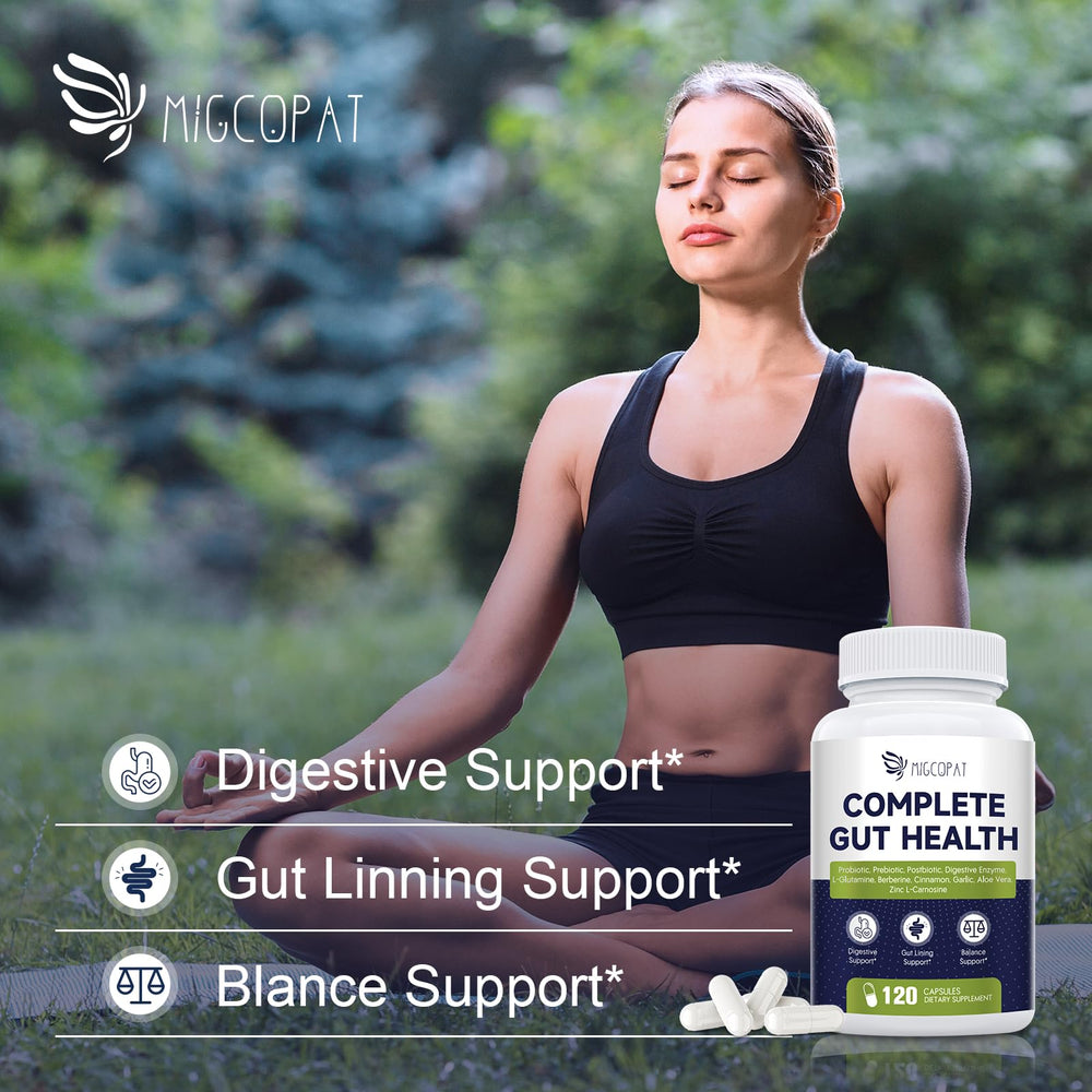 Migcopat Probiotics prebiotics postbiotics and enzymes for gentle digestion.