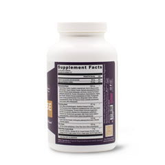 Mighty Maca label close-up with clean, allergen-friendly ingredients for midlife wellness.